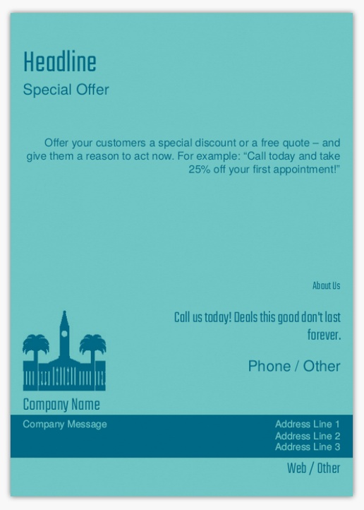 Design Preview for Design Gallery: Finance & Insurance Postcards, A6