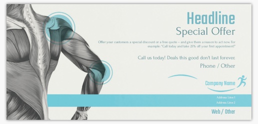 Design Preview for Design Gallery: Sports & Fitness Postcards, DL (99 x 210 mm)