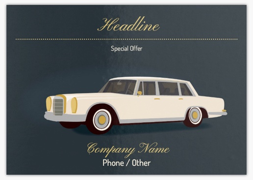 Design Preview for Design Gallery: Car Services Postcards, A5 (148 x 210 mm)