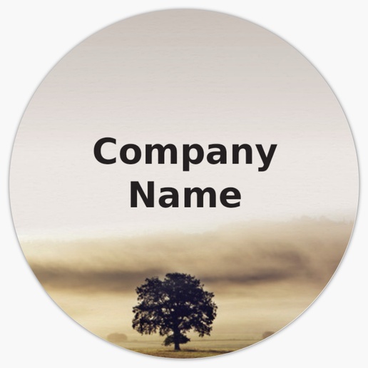 Design Preview for Nature & Landscapes Product Labels on Sheets Templates, 1.5" x 1.5" Circle