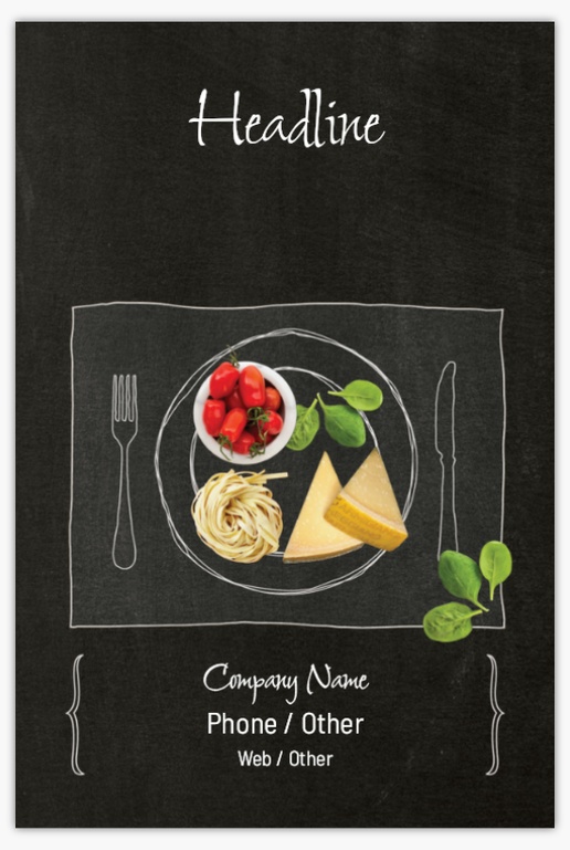 Design Preview for Food Catering Aluminum A-Frame Signs Templates, 1 Insert - No Frame 24" x 36"