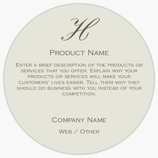 Design Preview for Finance & Insurance Product Labels on Sheets Templates, 3" x 3" Circle