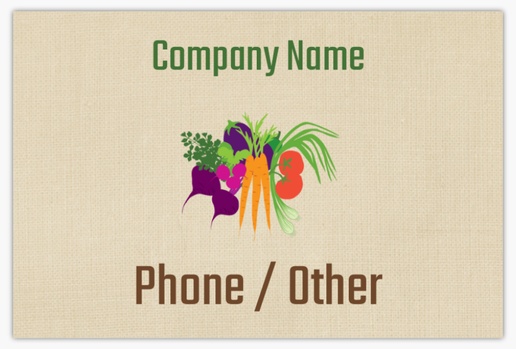 Design Preview for Organic Food Stores Lawn Signs Templates, 12" x 18" Horizontal