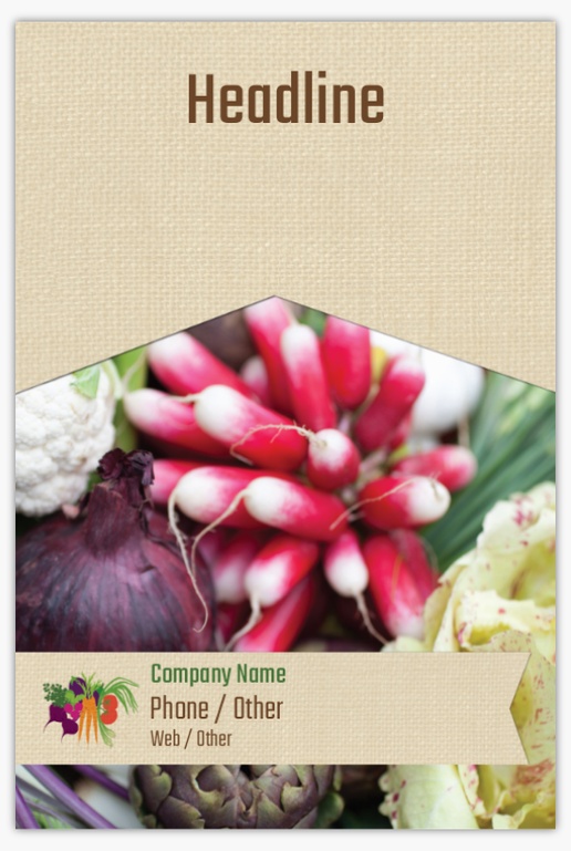 Design Preview for Design Gallery: Organic Food Stores Aluminum A-Frame Signs, 1 Insert - No Frame 24" x 36"