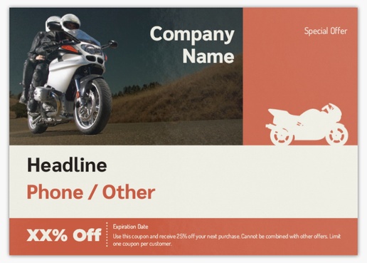 Design Preview for Design Gallery: Motorcycles Postcards, A6 (105 x 148 mm)