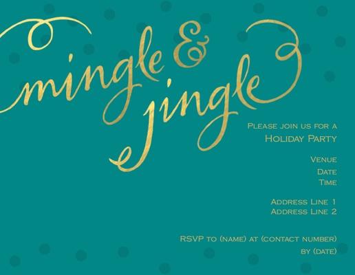 A mingle typography gray blue design for Holiday