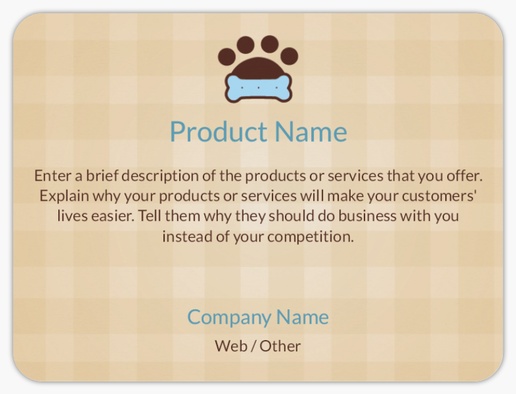 A industry logo veterinary brown design for Animals & Pet Care