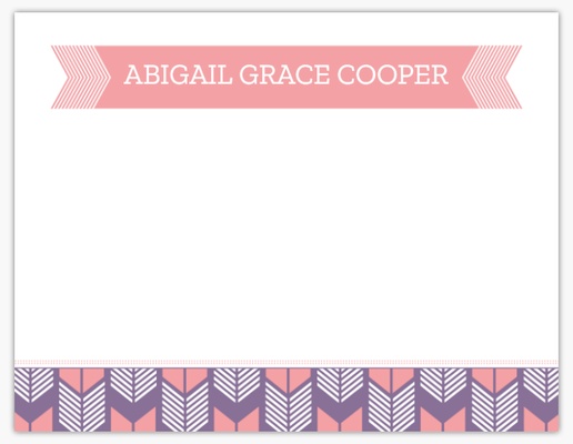 A chevron personal stationery pink blue design for Theme