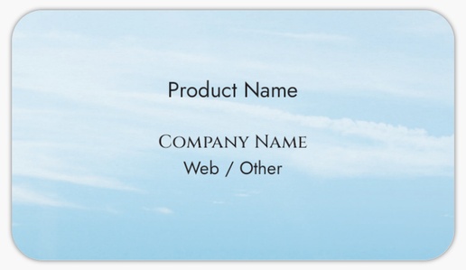 Design Preview for Nature & Landscapes Product Labels on Sheets Templates, 2" x 3.5" Rounded Rectangle