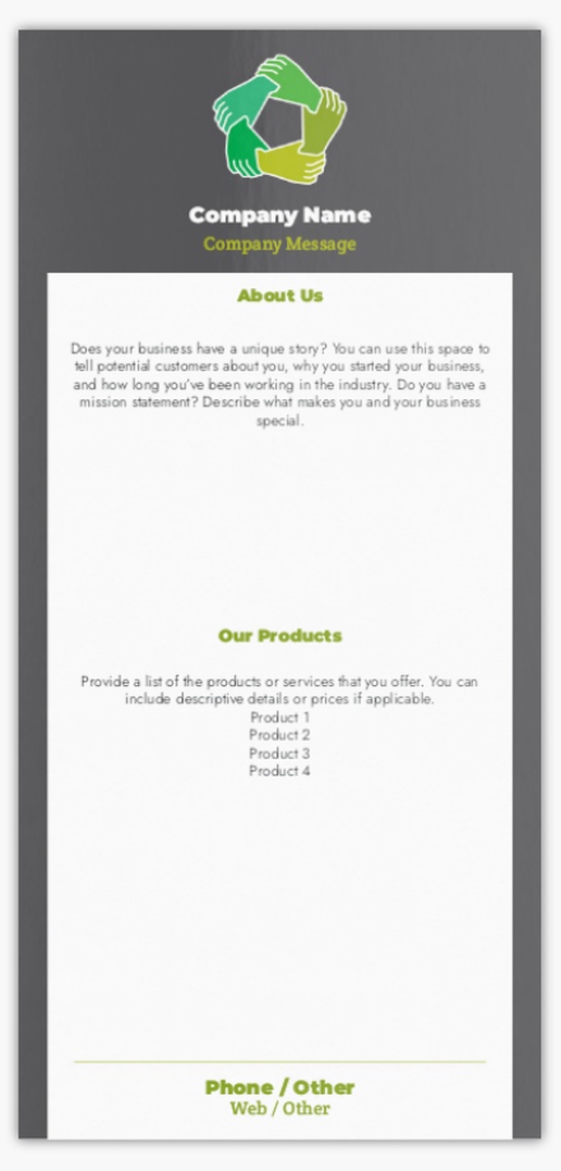 Design Preview for Design Gallery: Interest Groups Postcards, DL (99 x 210 mm)