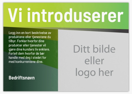 Forhåndsvisning av design for Designgalleri: Innvielsesfest Postkort, A6 (105 x 148 mm)
