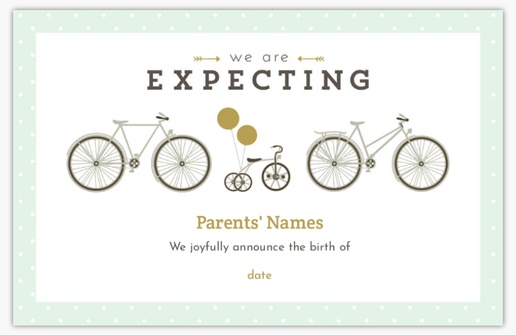Design Preview for Pregnancy Announcements Invitations & Announcements Templates, 4.6” x 7.2” Flat