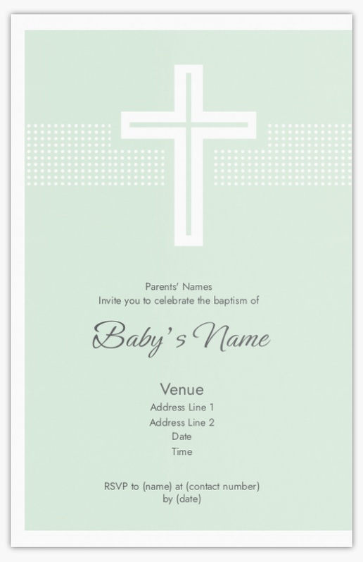 Design Preview for Baby Shower Invitations Templates, Flat 18.2 x 11.7 cm