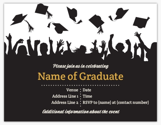 A graduation commencement white gray design for Type