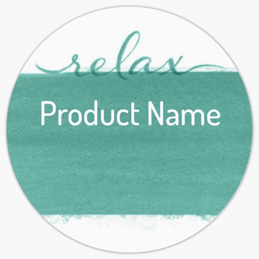 Design Preview for Design Gallery: Beauty & Spa Product Labels on Sheets, 1.5" x 1.5" Circle