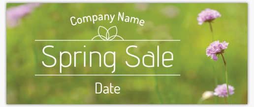 A seasonal sale spring sale green design