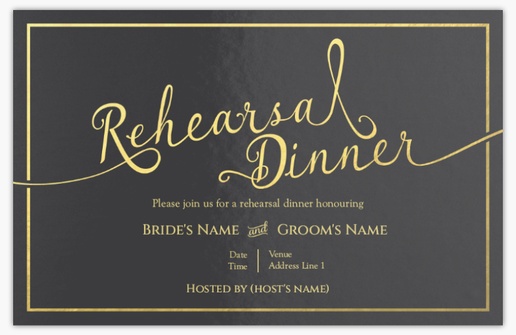 Design Preview for Design Gallery: Rehearsal Dinner Invitations & Announcements, Flat 18.2 x 11.7 cm