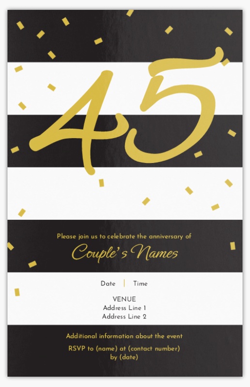 Design Preview for Design Gallery: Milestone Birthday Invitations & Announcements, Flat 18.2 x 11.7 cm