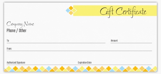 Design Preview for Design Gallery: Bold & Colourful Gift Vouchers