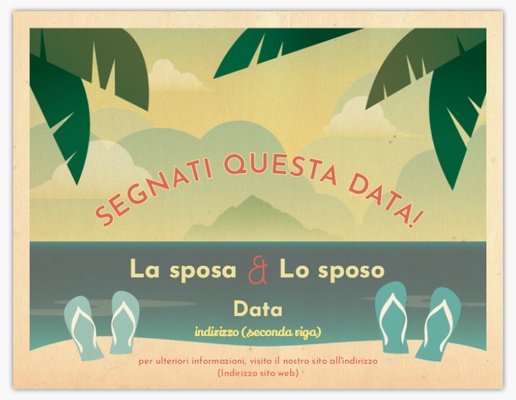 Anteprima design per Galleria di design: Biglietti Save the date per Vintage, 13,9 x 10,7 cm