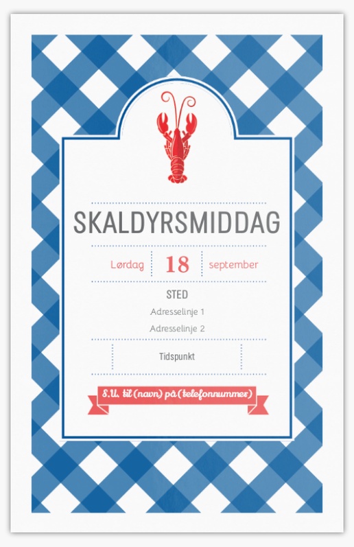 Forhåndsvisning af design for Designgalleri: Grill & picnic Invitationer og kort, Enkeltsidet 18.2 x 11.7 cm