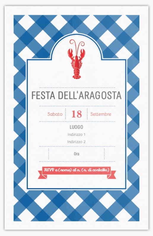Anteprima design per Galleria di design: Inviti e biglietti per Barbecue & Picnic, Piatto 18.2 x 11.7 cm