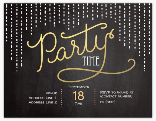 Design Preview for Invitations Templates & Designs, Flat 13.9 x 10.7 cm