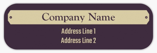 Design Preview for Carpentry & Woodworking Return Address Labels Templates, White Paper
