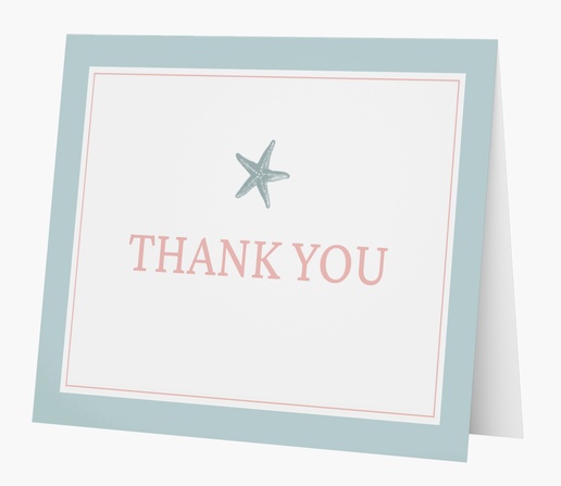 Design Preview for  Custom Thank You Cards Templates, Folded 5.5" x 4"