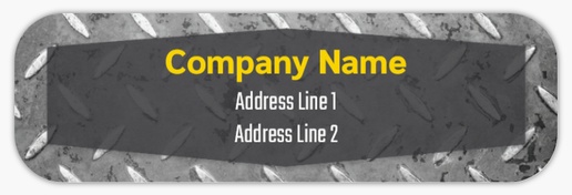 Design Preview for Manufacturing & Distribution Return Address Labels Templates, White Paper