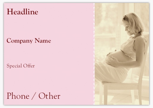 Design Preview for Design Gallery: Pregnancy & Childbirth Postcards, A5