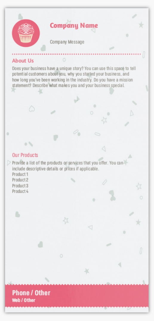 Design Preview for Design Gallery: Sweet Shops Postcards, DL (99 x 210 mm)