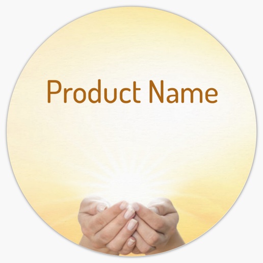 Design Preview for Religious & Spiritual Product Labels on Sheets Templates, 1.5" x 1.5" Circle
