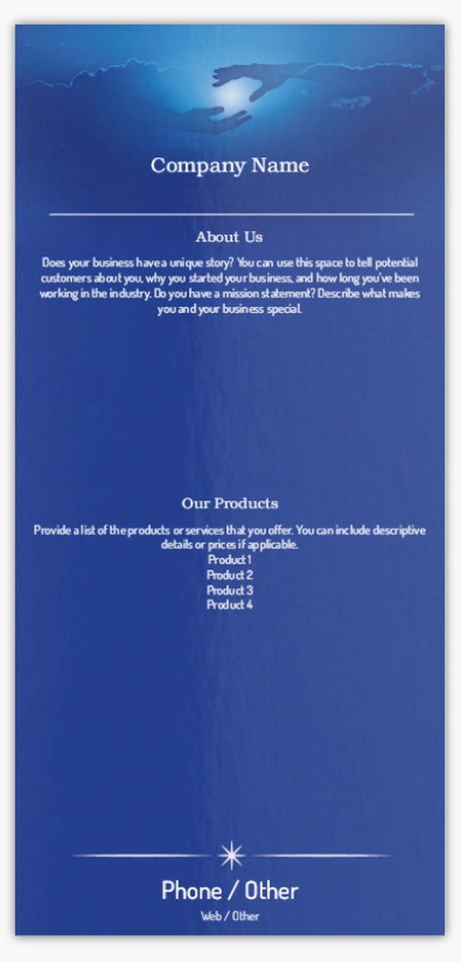 Design Preview for Design Gallery: Religious & Spiritual Postcards, DL (99 x 210 mm)