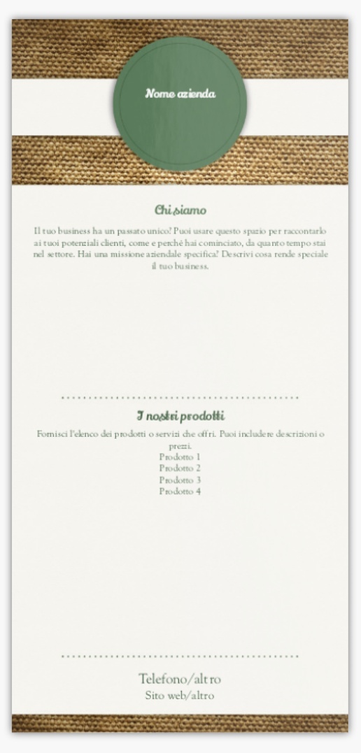 Anteprima design per Galleria di design: cartoline promozionali per agricoltura e allevamento, DL (99 x 210 mm)