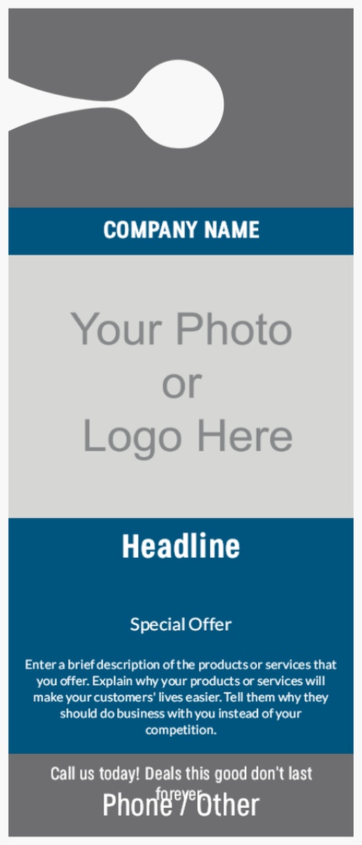 A business professional blue gray design with 1 uploads