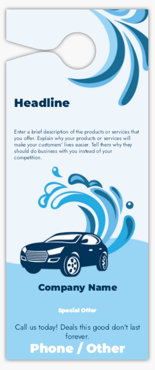 A car wash water white purple design for Modern & Simple