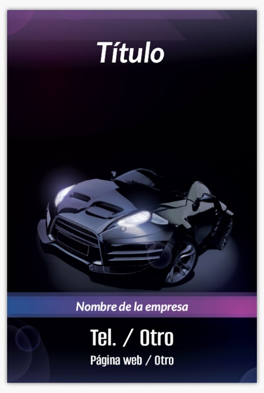 Un 自動ボディ vehículo diseño negro violeta