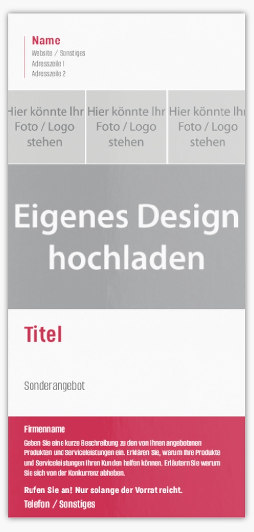 Designvorschau für Designgalerie: Postkarten Dezent, DIN lang (99 x 210 mm)