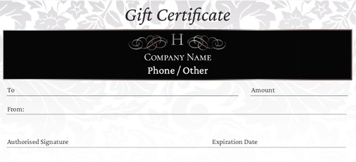 Design Preview for Elegant Gift Certificates Templates