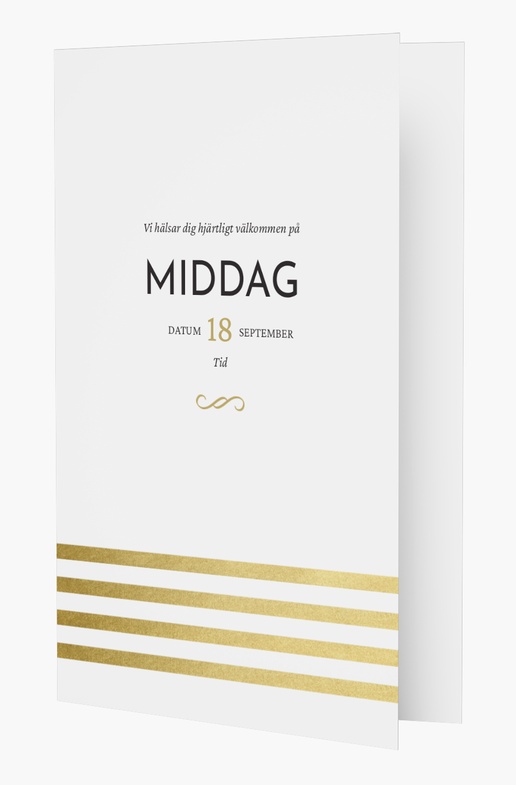 Förhandsgranskning av design för Designgalleri: Middag & cocktail Inbjudningskort, Vikt 18.2 x 11.7 cm