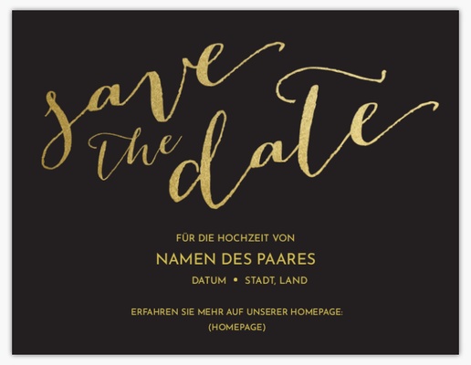 Designvorschau für Save-the-Date-Karten, 13,9 x 10,7 cm