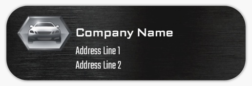 Design Preview for Auto Rental Return Address Labels Templates, White Paper