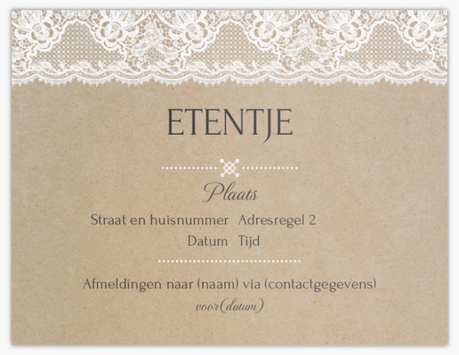 Voorvertoning ontwerp voor Ontwerpgalerij: Dineren en cocktails Kaarten en uitnodigingen, Ongevouwen 13,9 x 10,7 cm