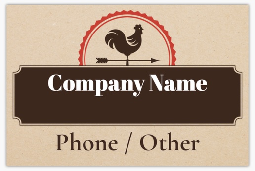 A poultry farmer rooster brown design for Animals
