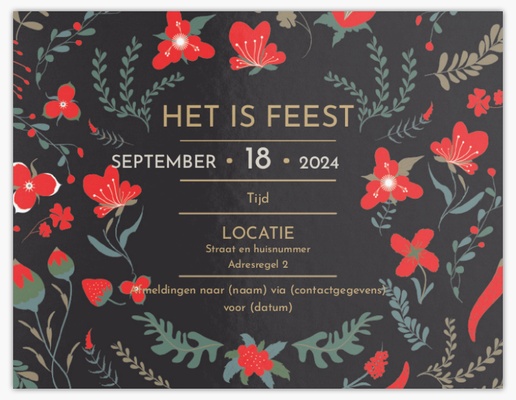Voorvertoning ontwerp voor Ontwerpgalerij: Feestdagen Kaarten en uitnodigingen, Ongevouwen 13,9 x 10,7 cm