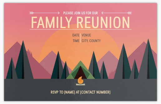 Design Preview for Design Gallery: Family Reunion Invitations & Announcements, Flat 18.2 x 11.7 cm