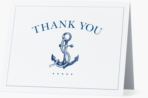 Design Preview for Design Gallery: Nautical Note Cards, Folded 13.9 x 10.7 cm