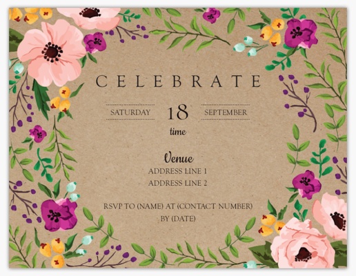 A kraft paper tan cream gray design for General Party