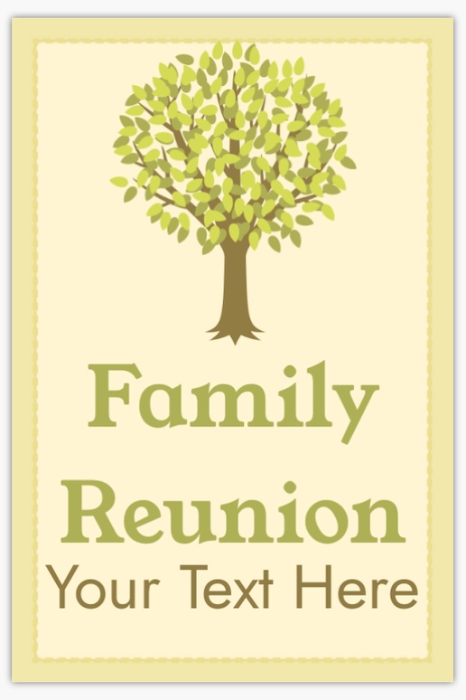 Design Preview for Family Reunion Vinyl Banners Templates, 4' x 6' Indoor vinyl Single-Sided